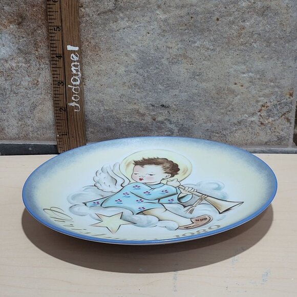 Schmid Hummel Christmas 1989 Angelic Musician Decorative Wall Hanging Plate - Picture 7 of 12